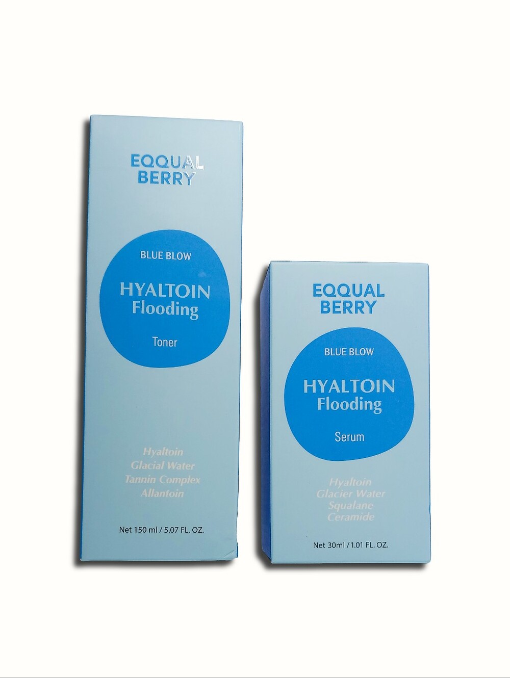 EQQUAL BERRY Hyaltoin Flooding Serum & Toner Duo Set Sealed Full Size
